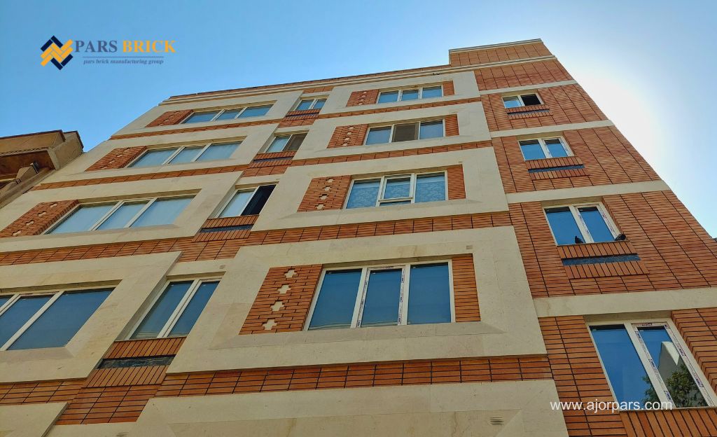 Building Facade with Firebrick